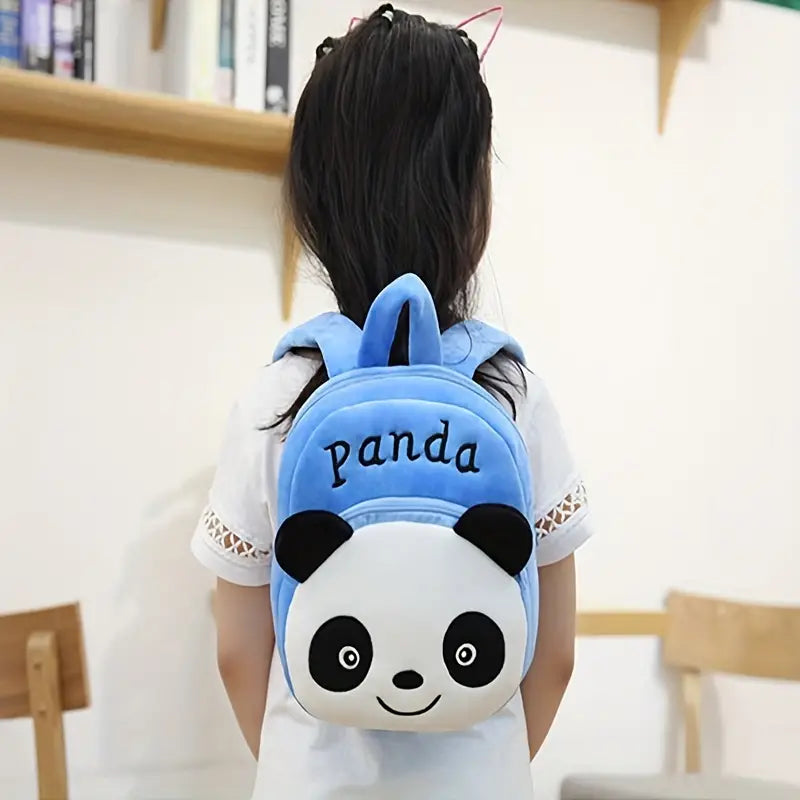 Mochila infantil fofa de desenho animado animal Blue PANDA