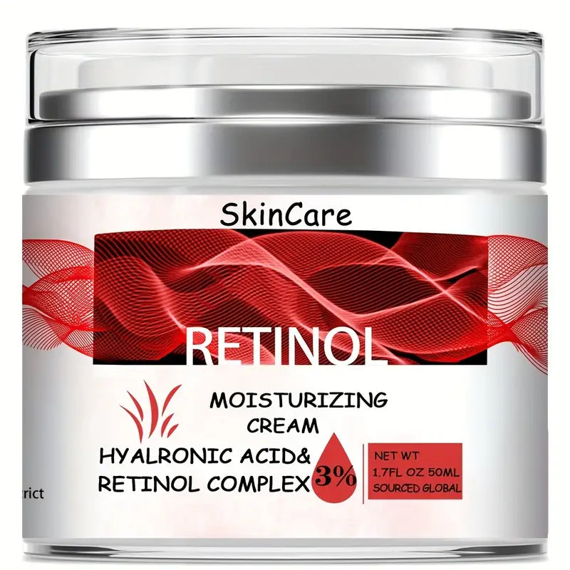 Creme Antienvelhecimento de Colágeno com Retino , Ácido Hialurônico, Vitamina C + E