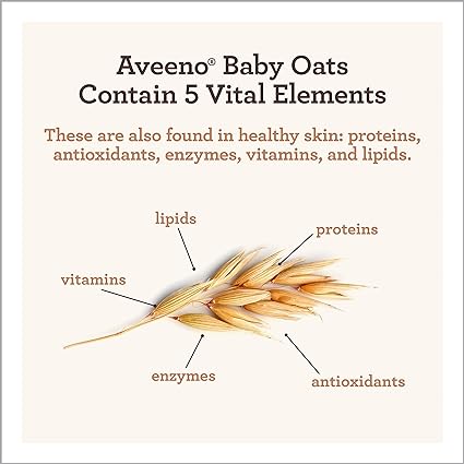 Sabonete corporal e shampoo suave com extrato de aveia, sabonete para banho e cabelo para bebês-Aveeno Baby Daily Moisture