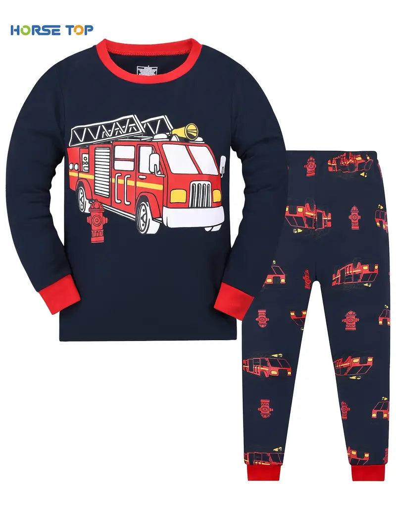 Conjunto de pijama para rapazes 1 á 10 anos