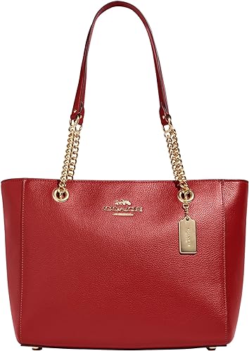 Bolsa da marca Coach de couro Cammie  com corrente