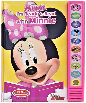 Livro de som interativo de leitura da Minnie Mouse