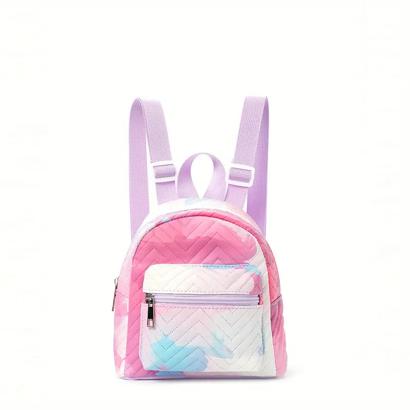 Mochila arco-íris fofa de desenho animado para meninos e meninas