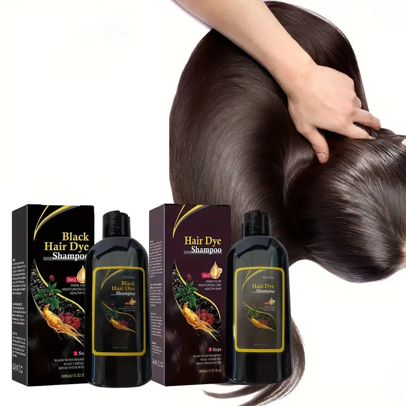 100 ml - Shampoo de coloração instantânea para cabelos grisalhos