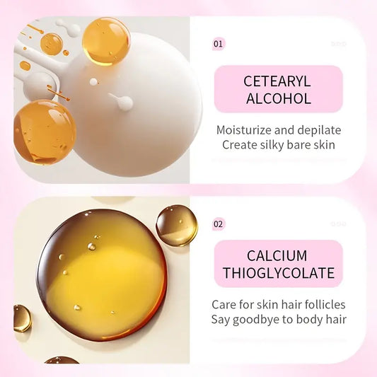 Creme depilador  para mulheres -nas axilas, partes íntimas, - Fórmula sensível adequada para todos os tipos de pele