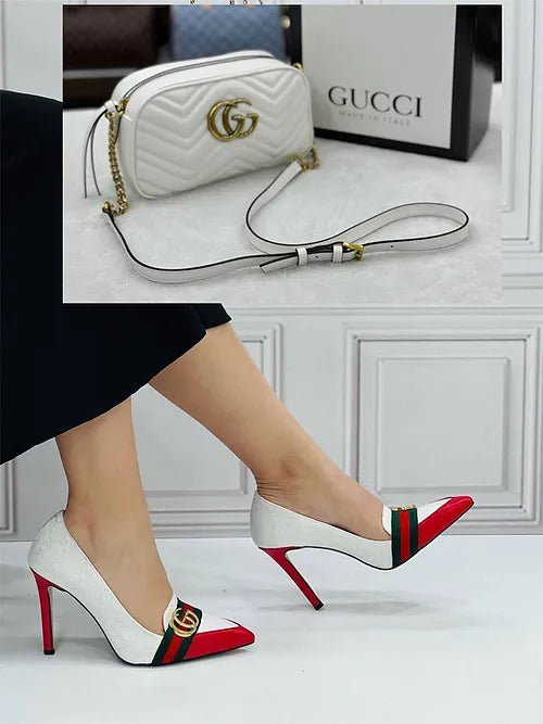 Sapatos e bolsa combinada GUCCI