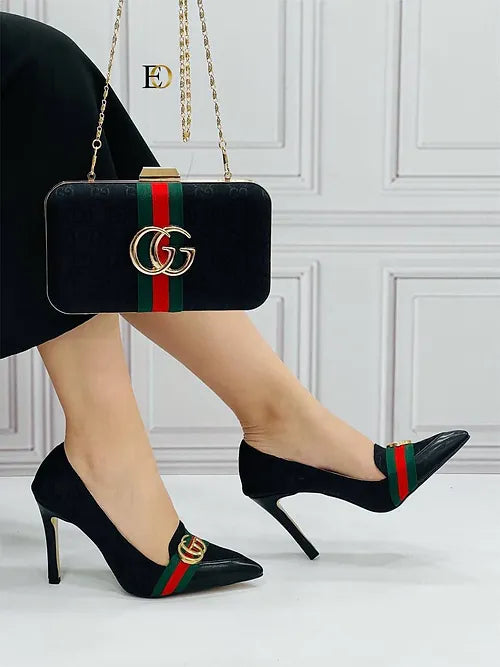 Sapatos e bolsa combinada GUCCI