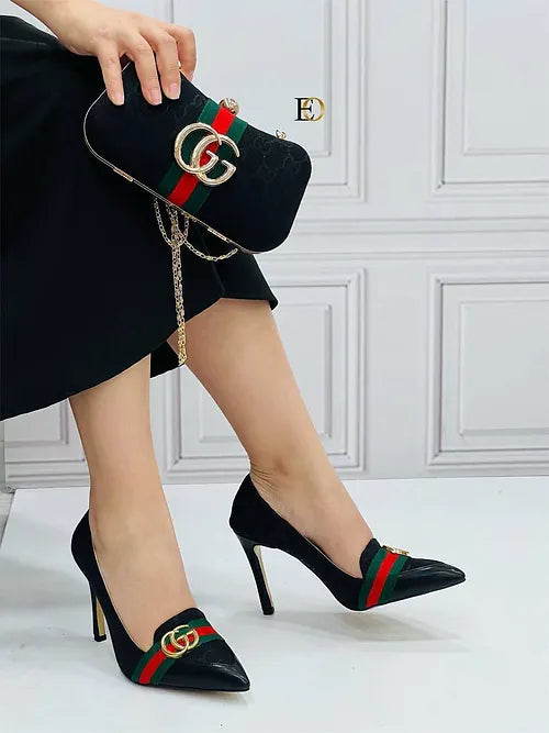 Sapatos e bolsa combinada GUCCI