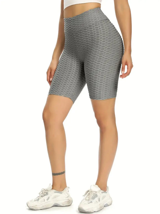 Shorts esportivos de cintura alta  elásticos