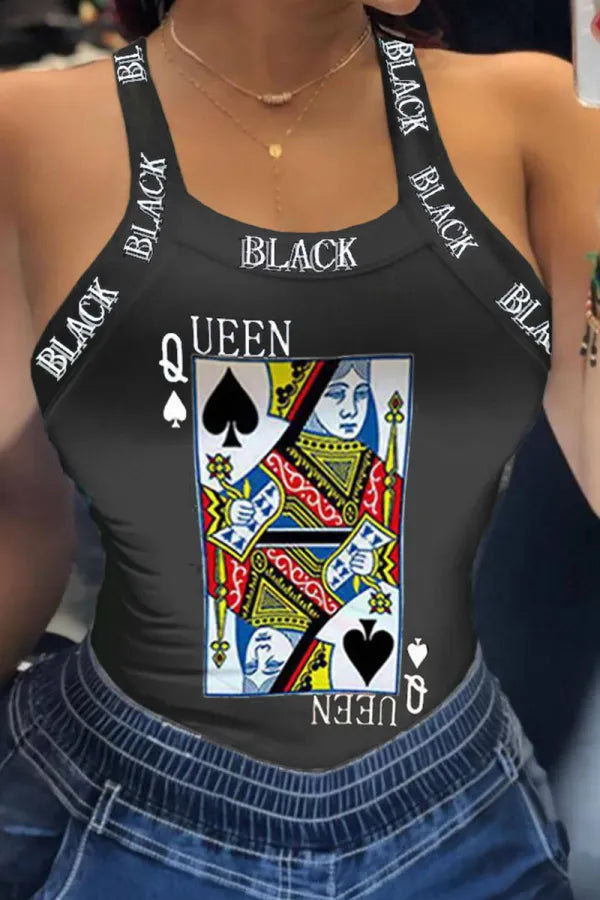 Blusa sexy sem mangas de verão com amarração