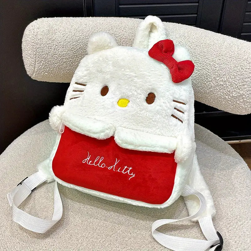 Mochila de pelúcia  Hello , bolsa de armazenamento