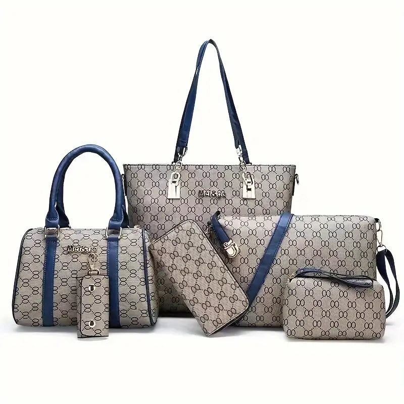 Conjunto de Seis Peças Bolsa Portátil de Grande Capacidade