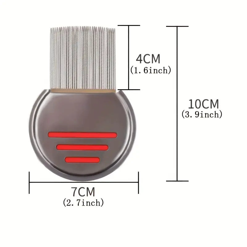 Conjunto de 2 Pentes para piolhos - pentes profissionais de aço inoxidável para piolhos e tratamento para piolhos