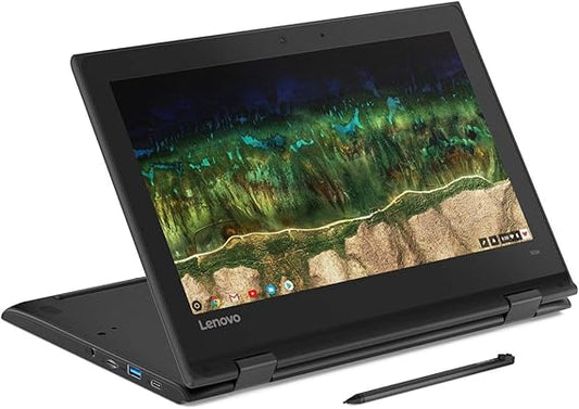 Laptop Lenovo 500e Chromebook 2 em 1, 11,6 pol. HD TOUCH, Intel Celeron N3450, 4 GB de RAM, 32 GB