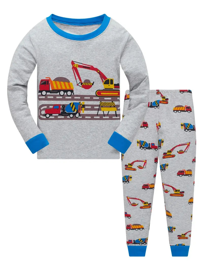 Conjunto de pijama para rapazes 1 á 10 anos