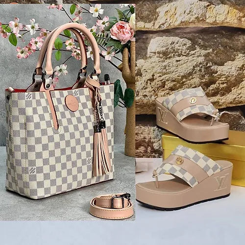 Sandalias e Bolsa combinada LV