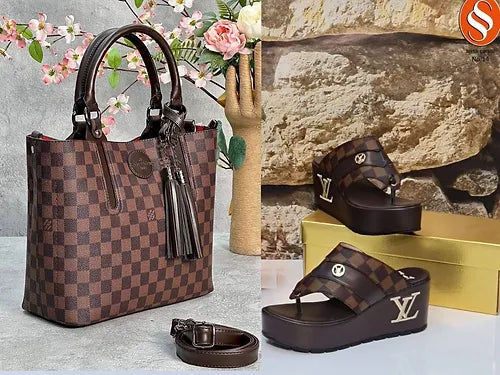 Sandalias e Bolsa combinada LV