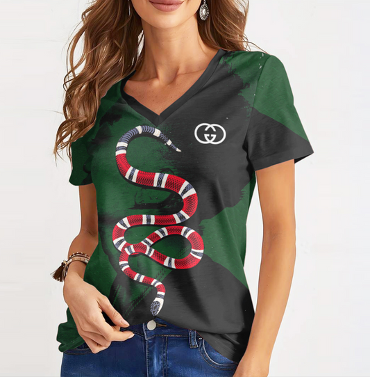 Camiseta Feminina de gola GUCCI