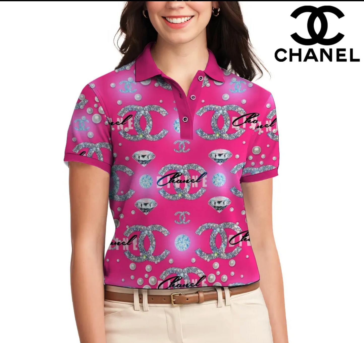 Camiseta Feminina Polo CHANEL