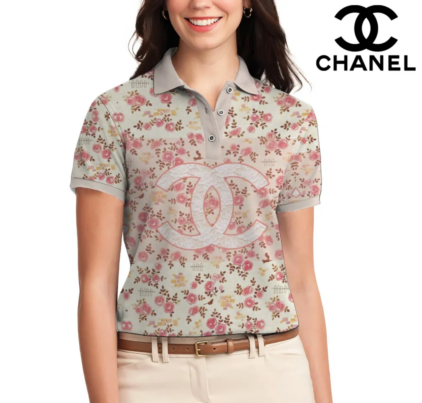 Camiseta Feminina Polo CHANEL