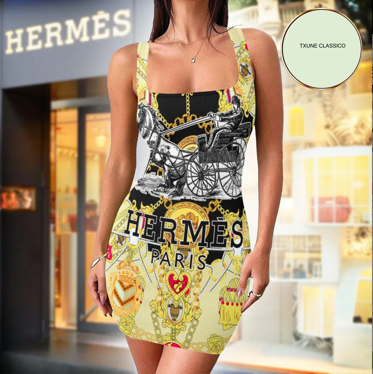 Vestido Regata Feminino HERMÊS