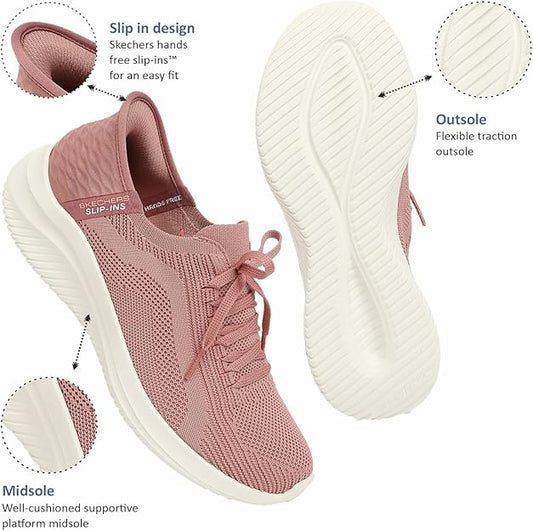 Tênis feminino Skechers Slip-ins Ultra Flex 3.0