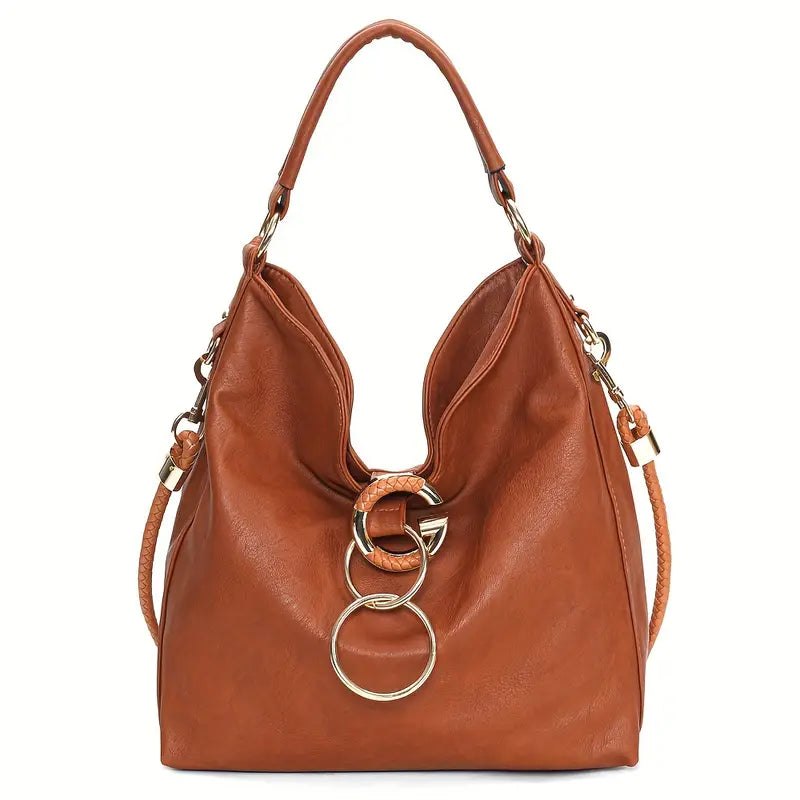 Bolsa Hobo vintage, bolsa crossbody retrô de grande capacidade, bolsa de moda feminina