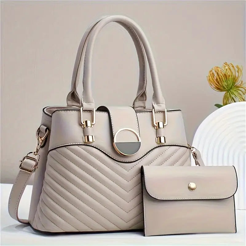 Conjunto Bolsa de alça superior da moda, bolsa crossbody elegante