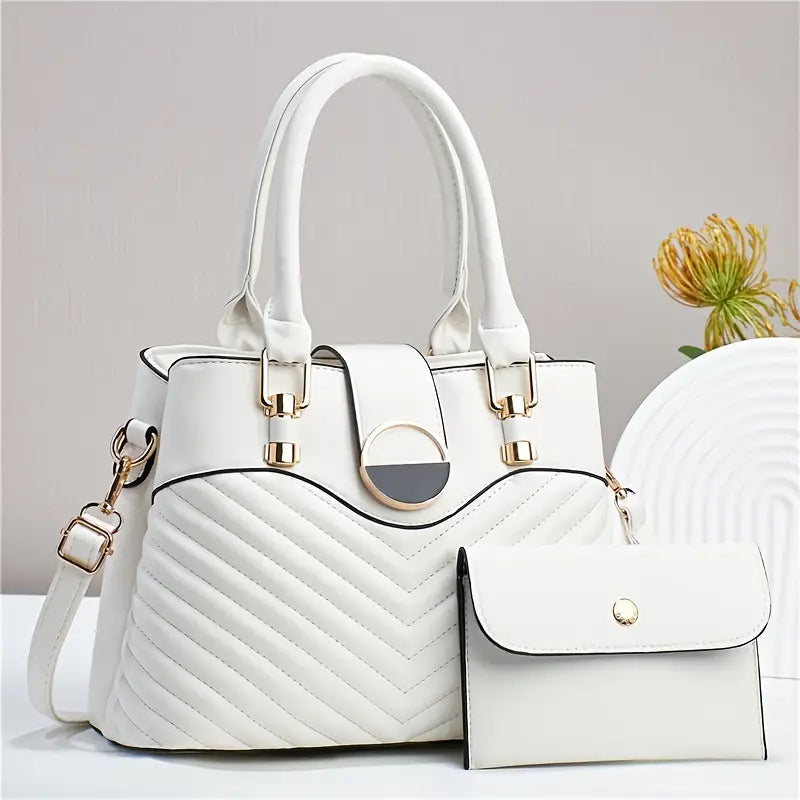 Conjunto Bolsa de alça superior da moda, bolsa crossbody elegante