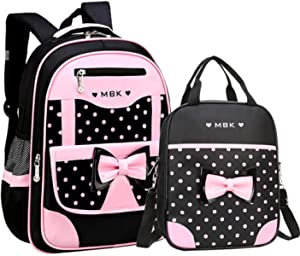 Conjunto 2 peças de mochilas escolares com kits de lanche