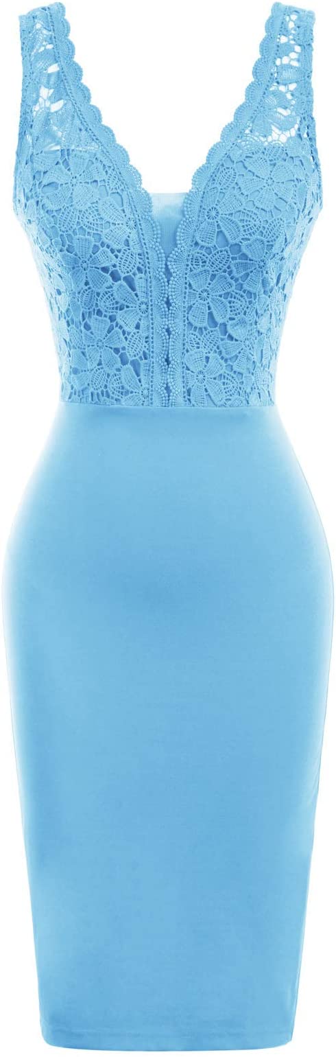 Vestido vintage para com decote em V para festa e cocktail