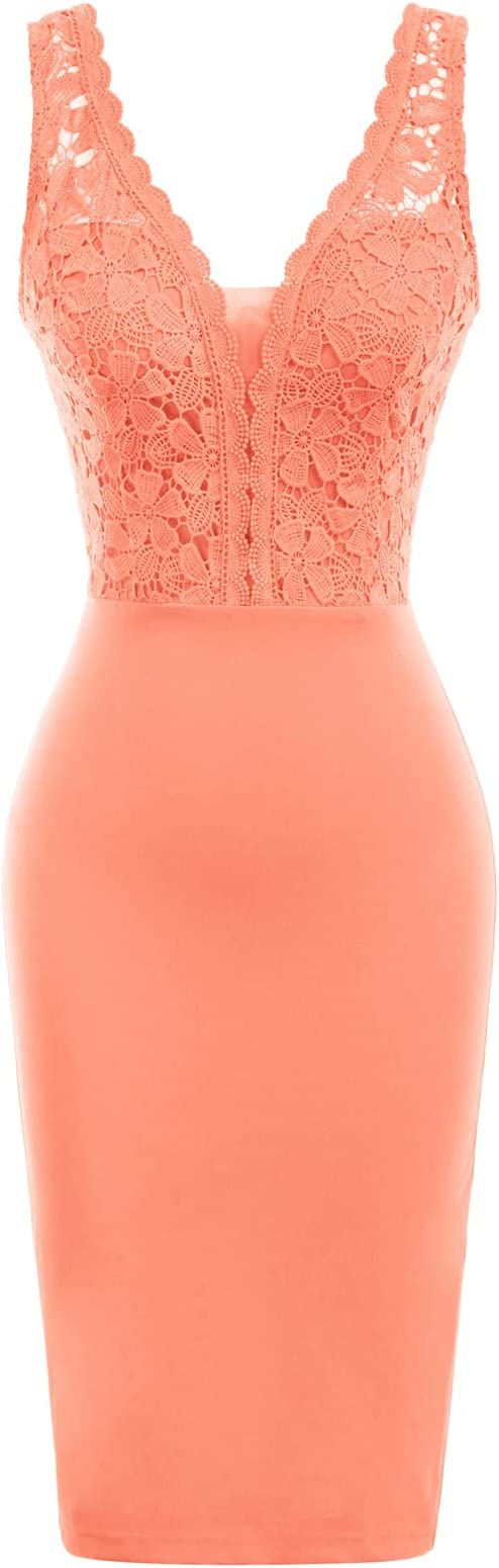 Vestido vintage para com decote em V para festa e cocktail