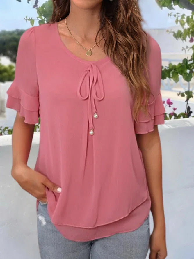 Blusa simples elegante solta