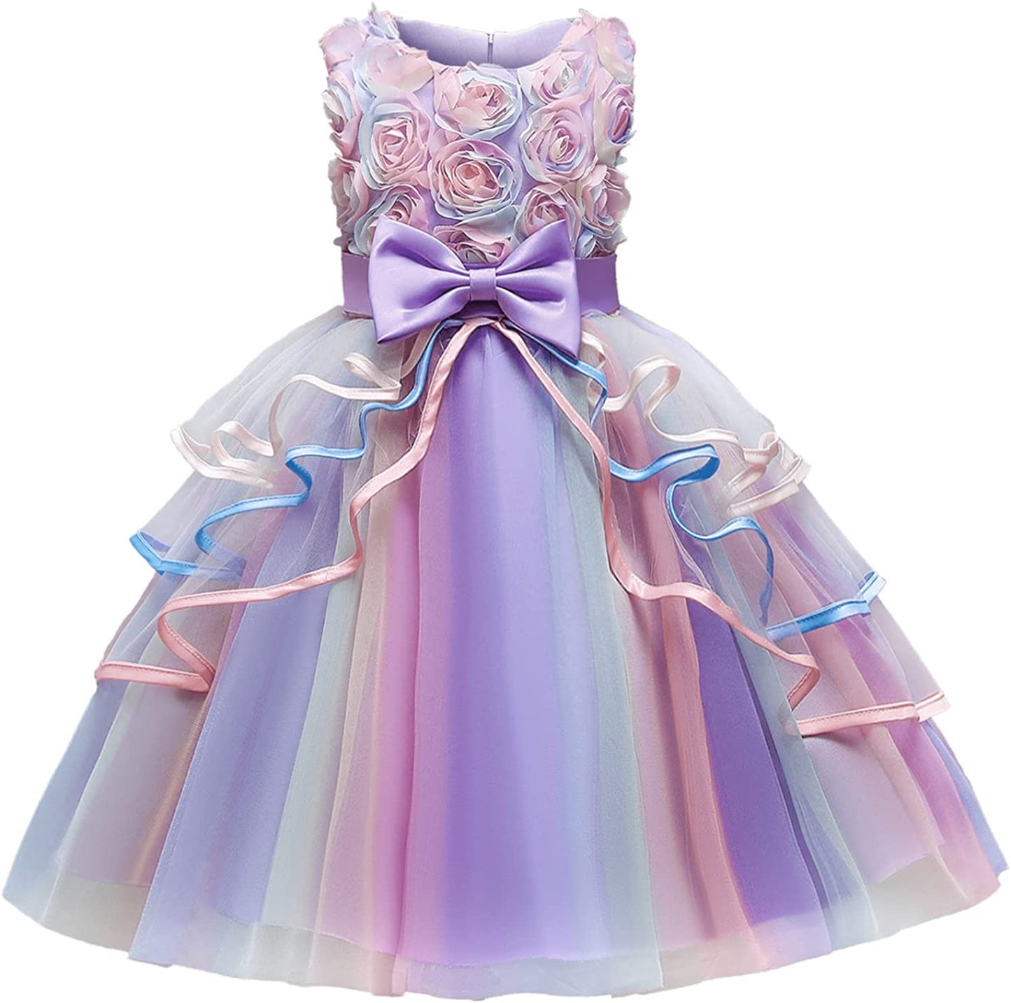 Vestido de Princesa tamanhos de 2 áa 8 anos