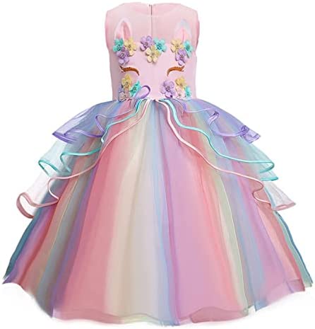 Vestido de Princesa tamanhos de 2 áa 8 anos