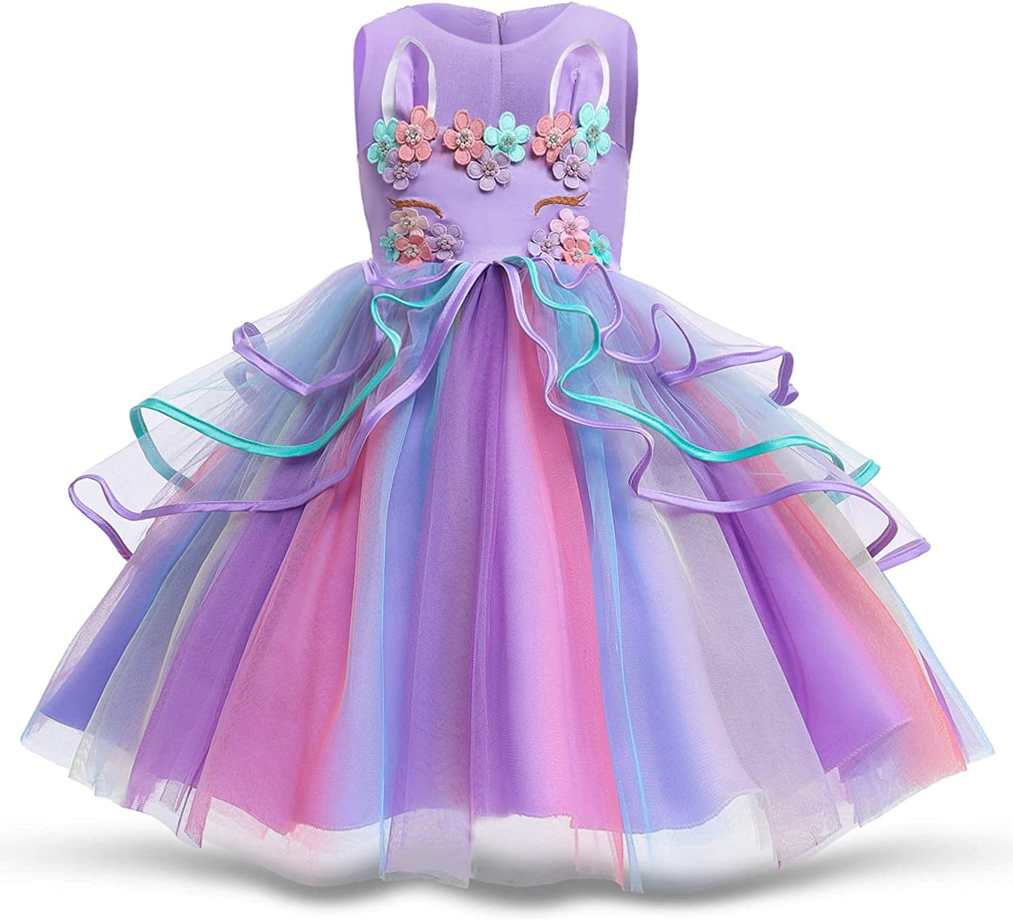 Vestido de Princesa tamanhos de 2 áa 8 anos