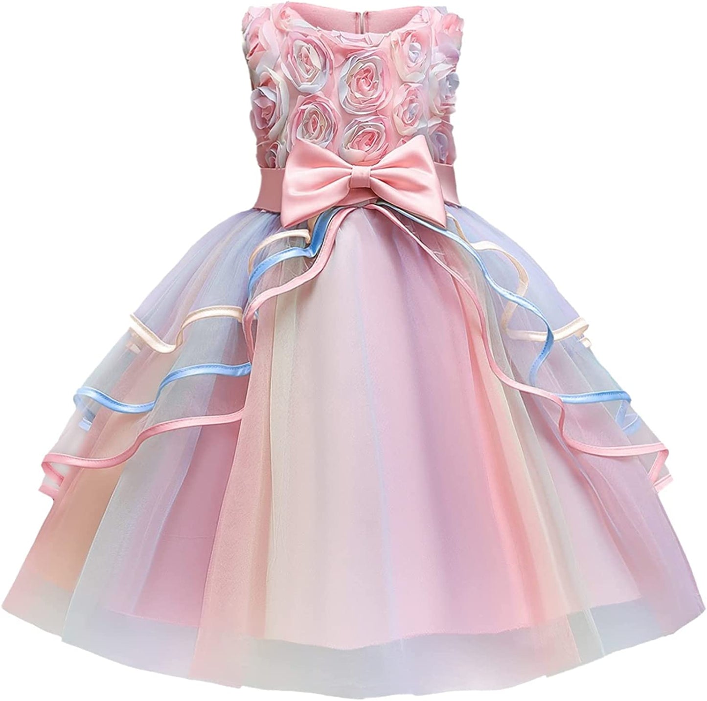 Vestido de Princesa tamanhos de 2 áa 8 anos