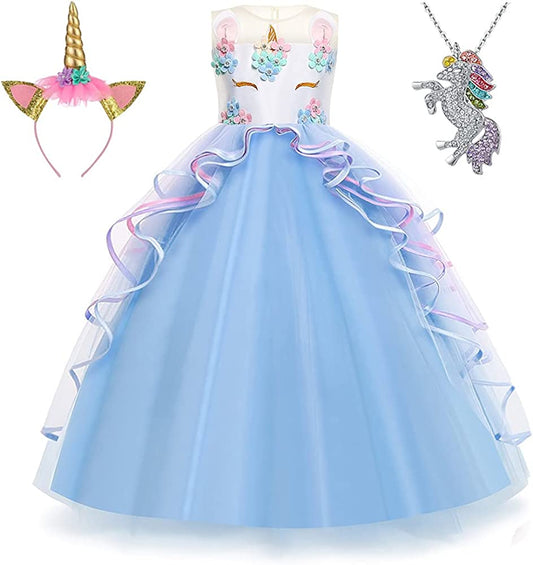 Vestido de pincesa tamanhos de 4 á 10 anos